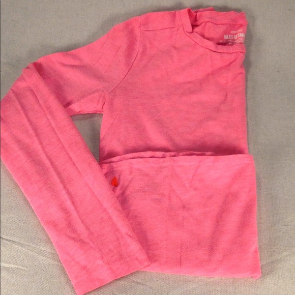 Crew Cuts Long Sleeved Tee in Bright Peony, 14 - Picture 2 of 4